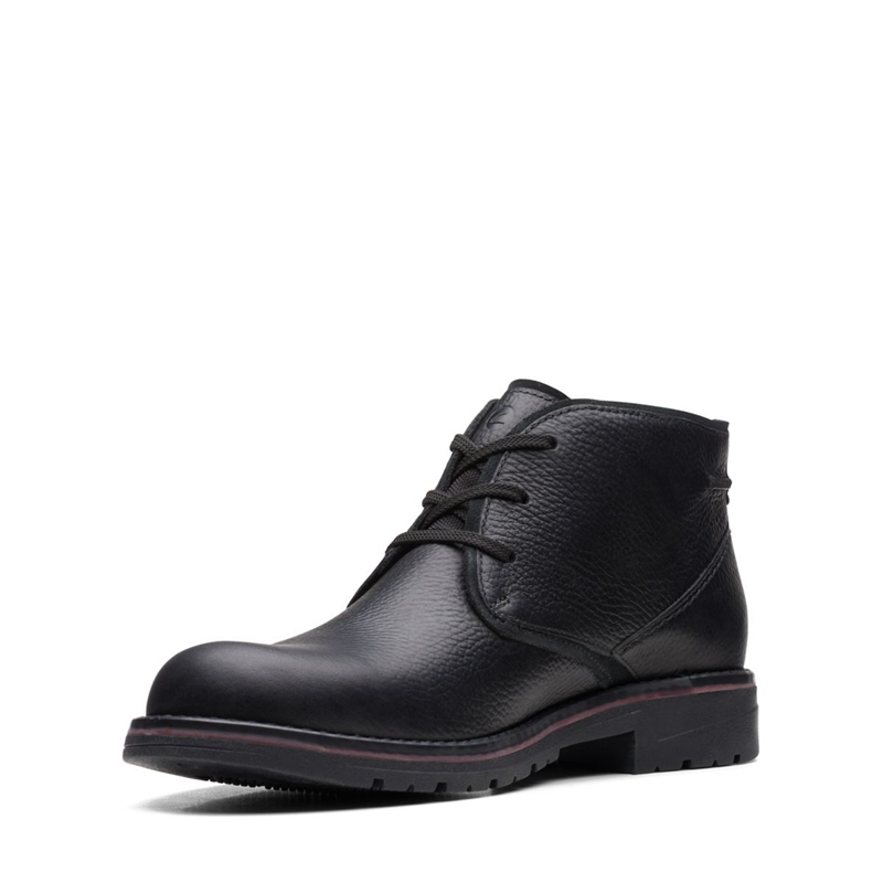 Chelsea Boots Clarks Morris Peak Tumbled Noir Homme|VOE-8614472