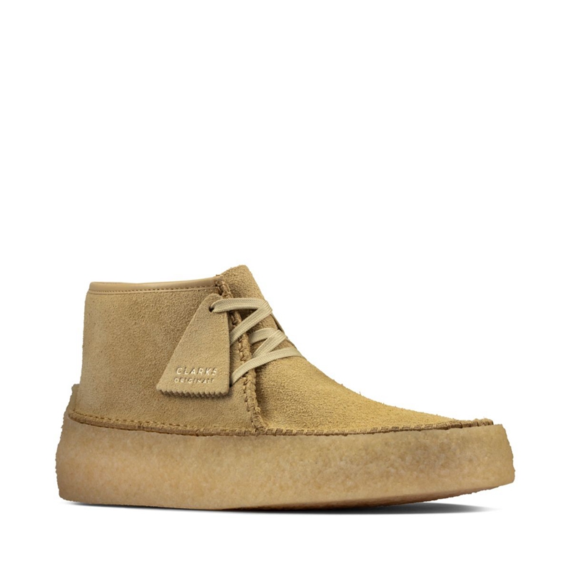 Bottines Clarks Caravan Maple Daim Kaki Homme|CQL-4547189