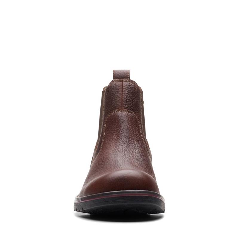 Chelsea Boots Clarks Morris Up Tumb Marron Homme|XJS-7005941