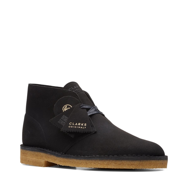 Bottines Clarks Sand Daim Noir Homme|QMX-5785994