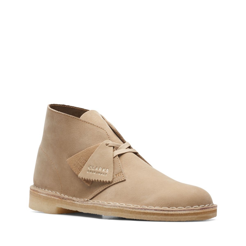 Bottines Clarks Nubuck Marron Clair Homme|WSK-6381591