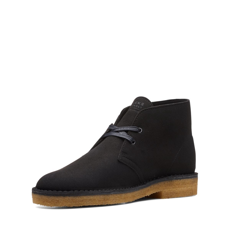 Bottines Clarks Sand Daim Noir Homme|QMX-5785994