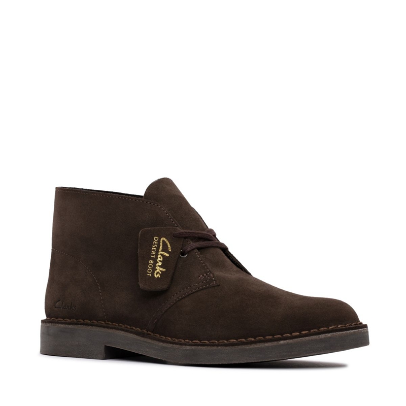 Bottines Clarks Evo Daim Marron Foncé Homme|MZH-6538583