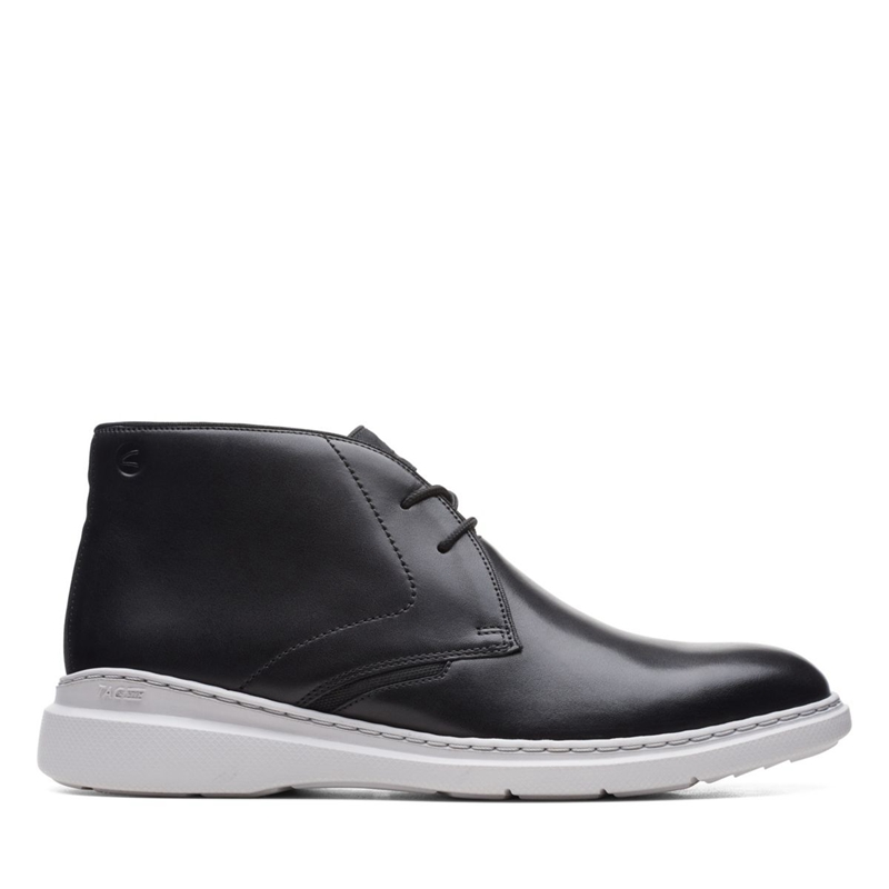 Bottines Clarks Dennet Mid Cuir Noir Homme|RRX-9172874