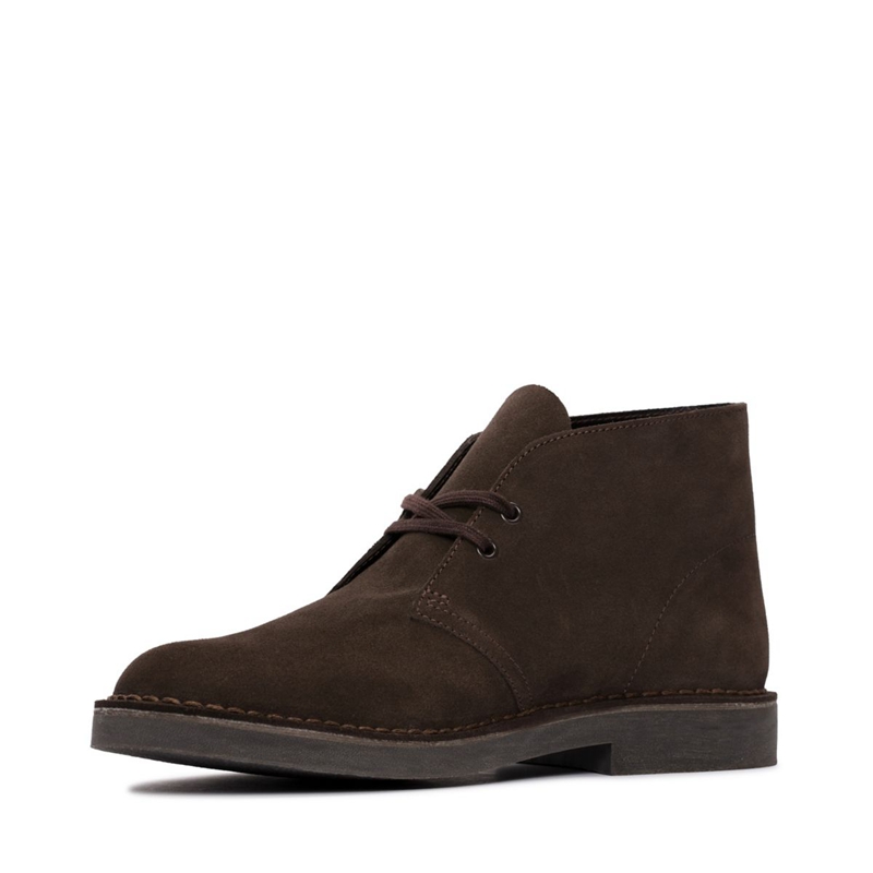 Bottines Clarks Evo Daim Marron Foncé Homme|MZH-6538583