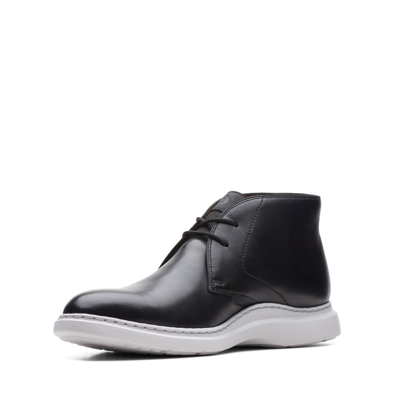 Bottines Clarks Dennet Mid Cuir Noir Homme|RRX-9172874