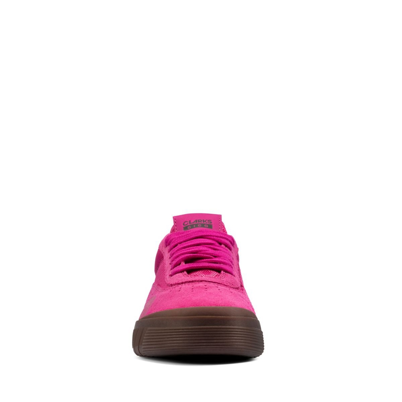 Baskets Clarks Cica Daim Rose Enfant|IOU-1050985