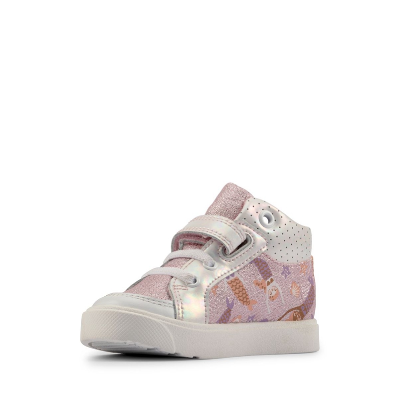 Mocassin Clarks City Pop Toddler Combi Rose Clair Enfant|TJV-5590272