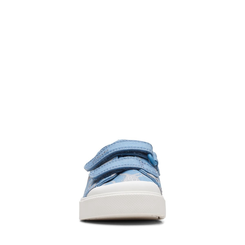 Mocassin Clarks City Bright Toddler Multi Bleu Enfant|TQM-2331272