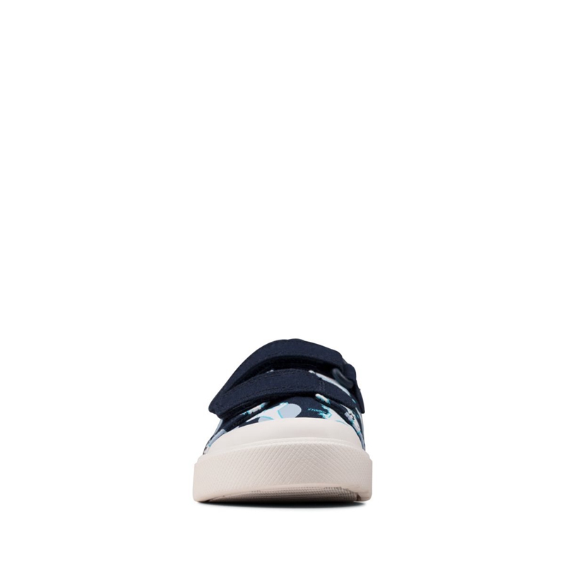 Mocassin Clarks City Bright Toddler Interest Bleu Marine Enfant|RPE-6533383