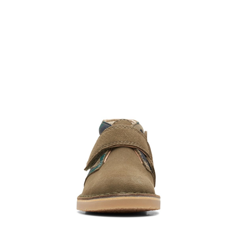 Bottes Du Désert Clarks 2 Toddler Camo Kaki Enfant|JRJ-1727245