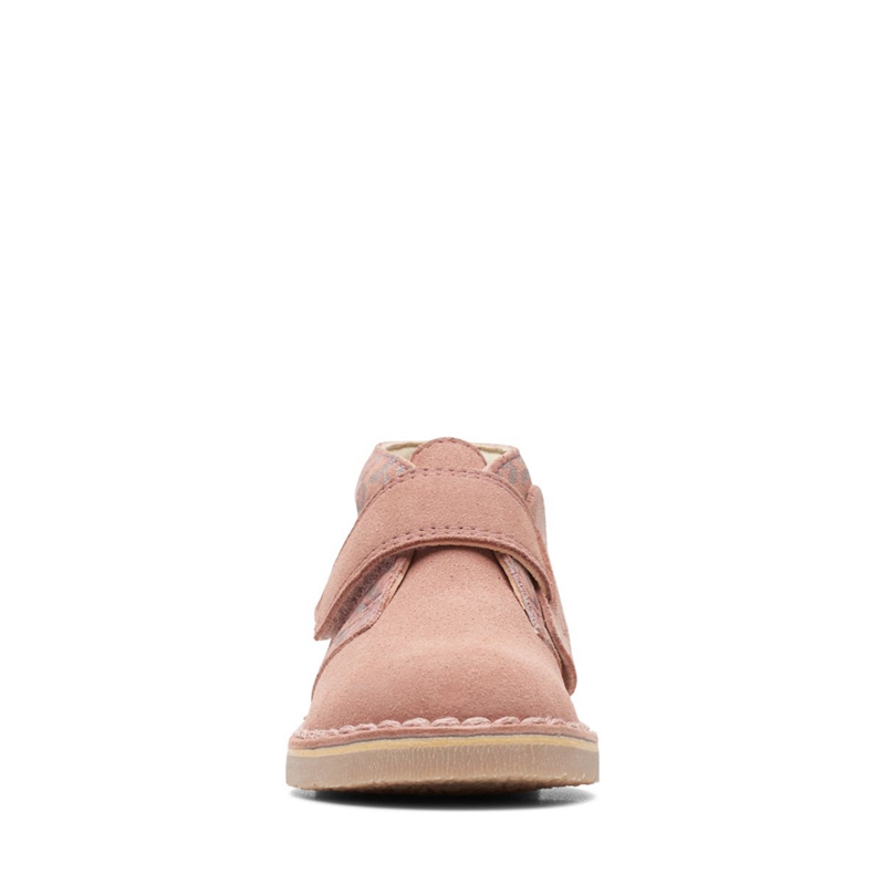 Bottes Chukka Clarks 2 Toddler Combi Rose Clair Enfant|ZYJ-6238415